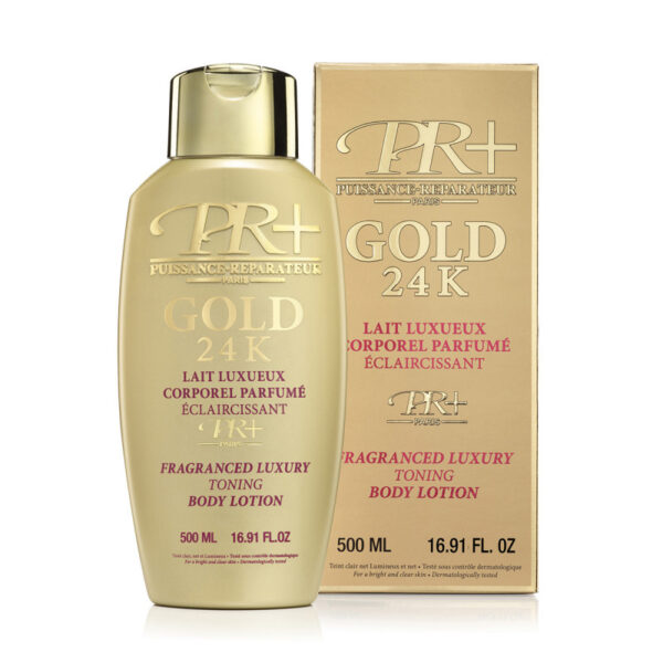 Pr+ Puissance Reparateur Gold 24k Toning Body Lotion