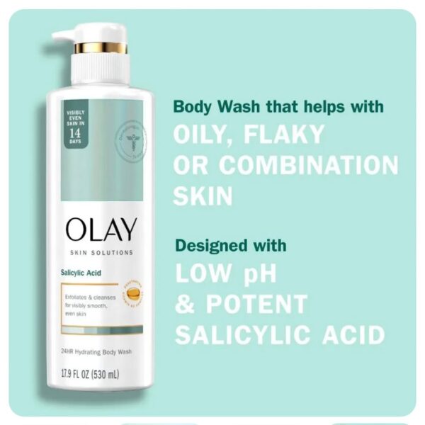 OLAY SKIN SOLUTION SALICYLIC ACID BODY WASH - Image 2