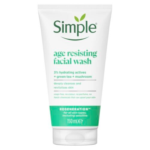 Simple age resisting facial wash