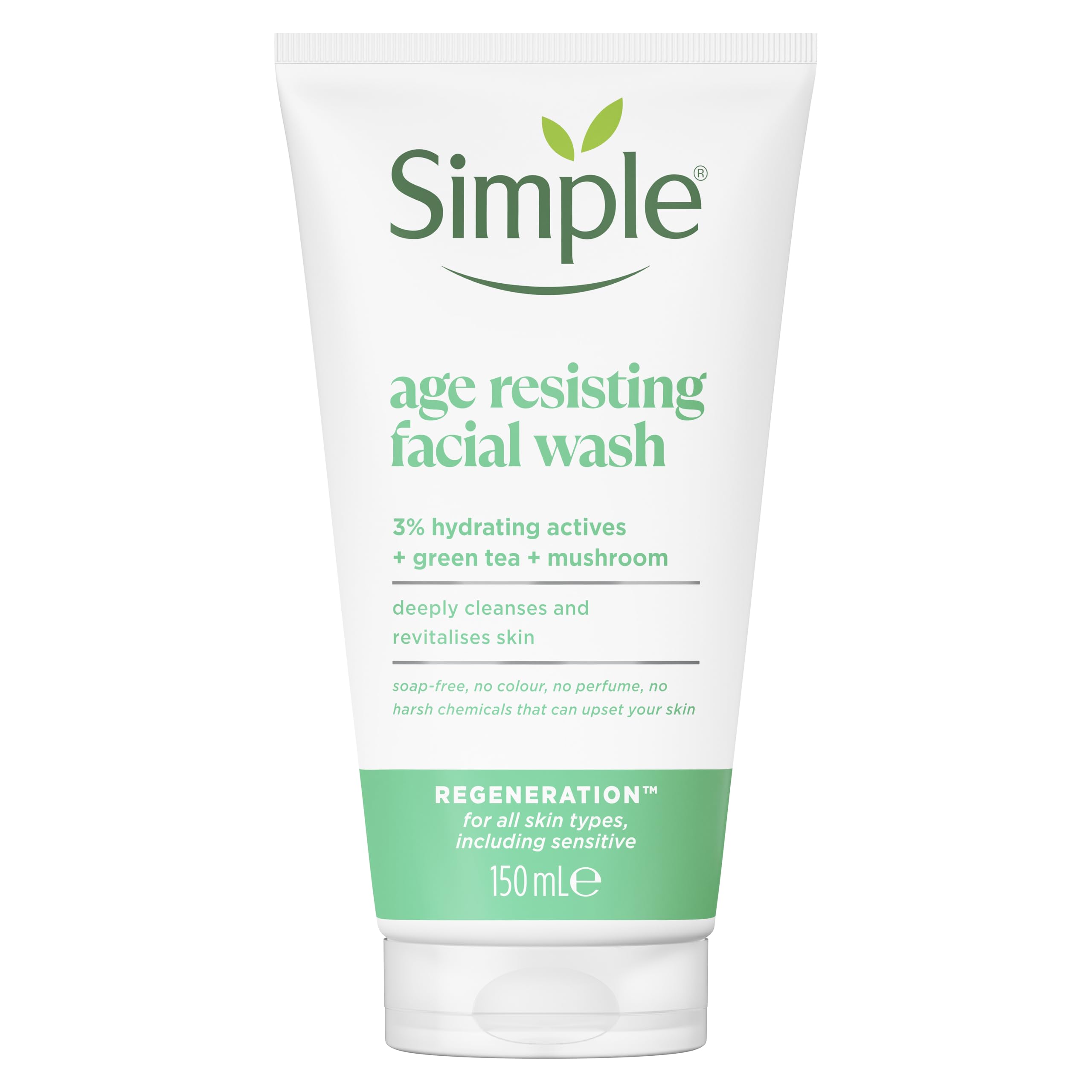 Simple age resisting facial wash