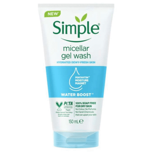 Simple micellar gel wash