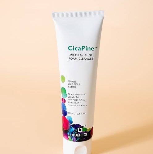 Cica pine micellar acne foam cleanser