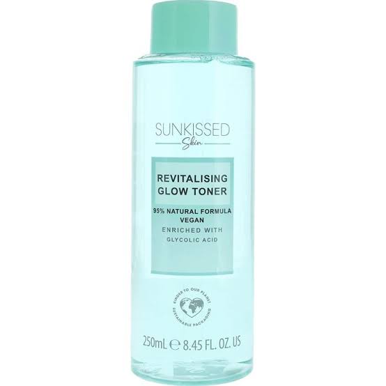 Sun-kissed skin revitalizing glow toner