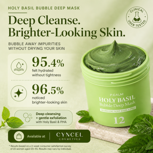 P.CALM Holy Basil Bubble Deep Mask 90g