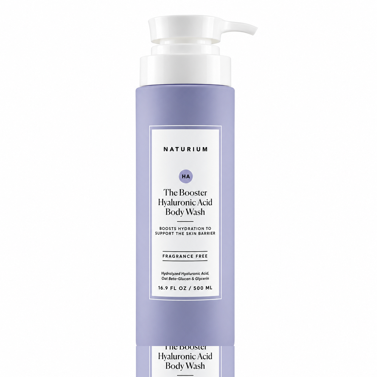 Naturium The Booster Hyaluronic Acid Body Wash – Fragrance Free 500ml (16.9 fl oz)