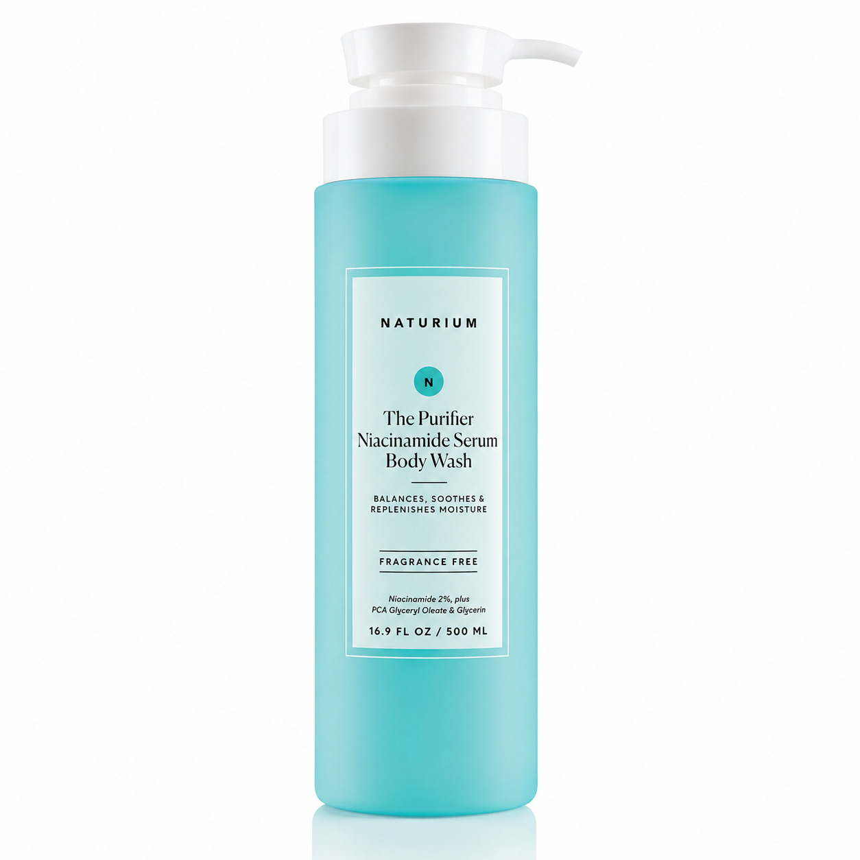 Naturium The Purifier Niacinamide Serum Body Wash – Fragrance Free 500ml (16.9 fl oz)